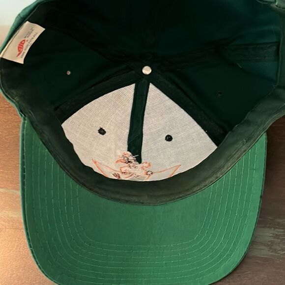 Miami Hurricanes vintage Green Sebastian The Ibis U baseball Snapback cap hat - Picture 4 of 5